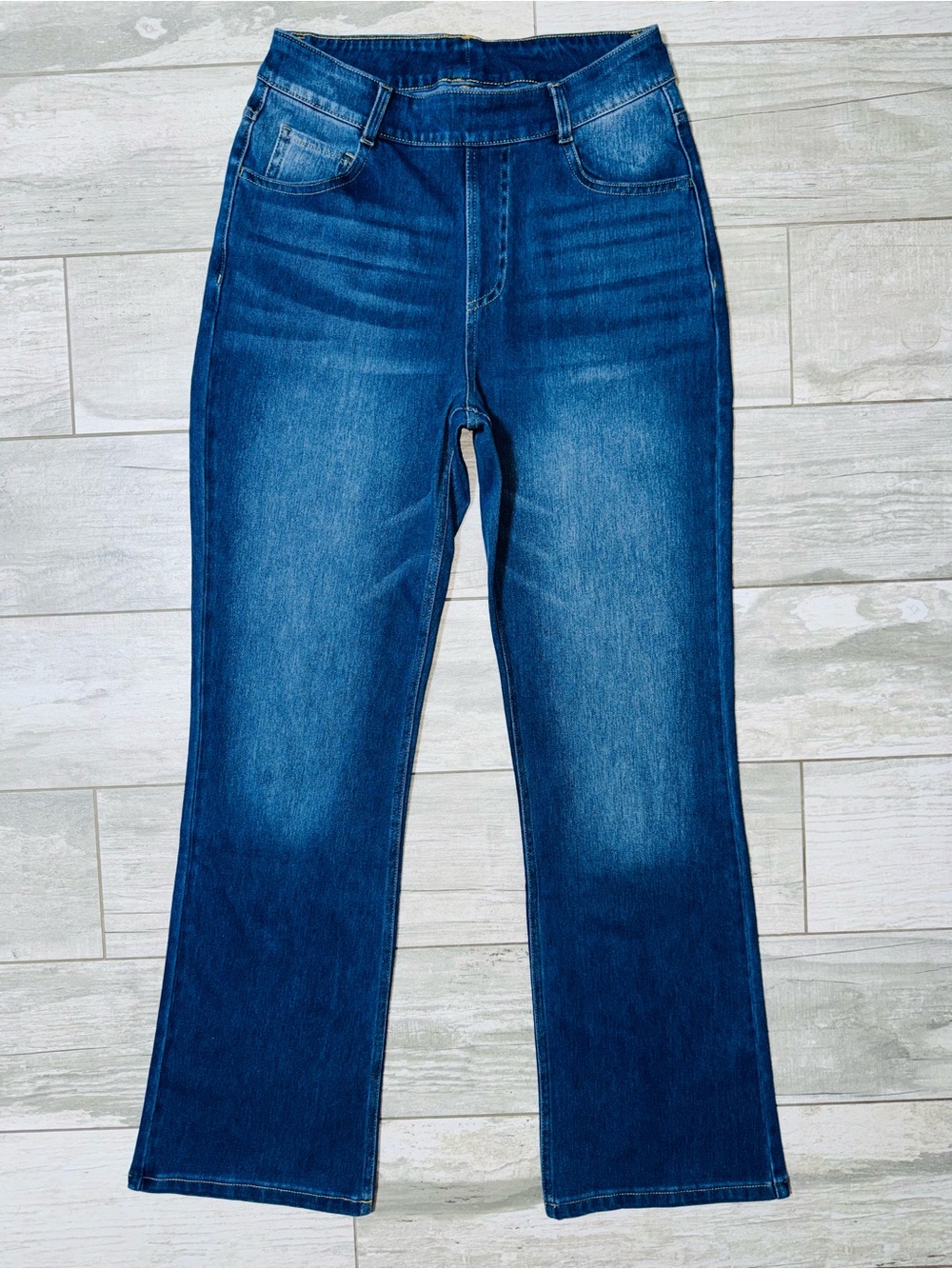 HALARA Flex Denim Women's Blue Flare Stretch Jeans - Small Petite